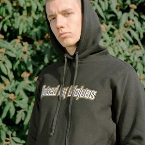 The Raised by Wolves Brutalist Men's Hoodie in Black M